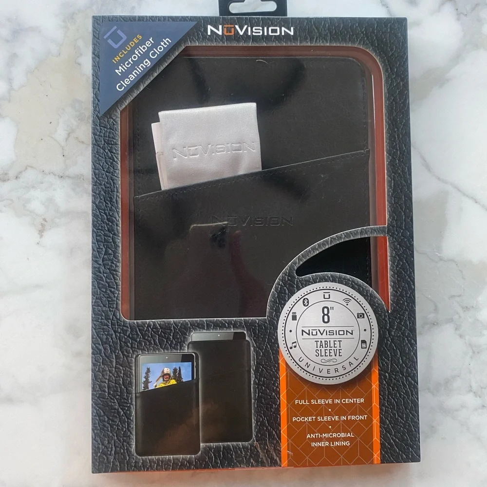 Tablet Sleeve 8” Black SL800BK NuVision Universal NEW! FITS MOST SLIM Tablets